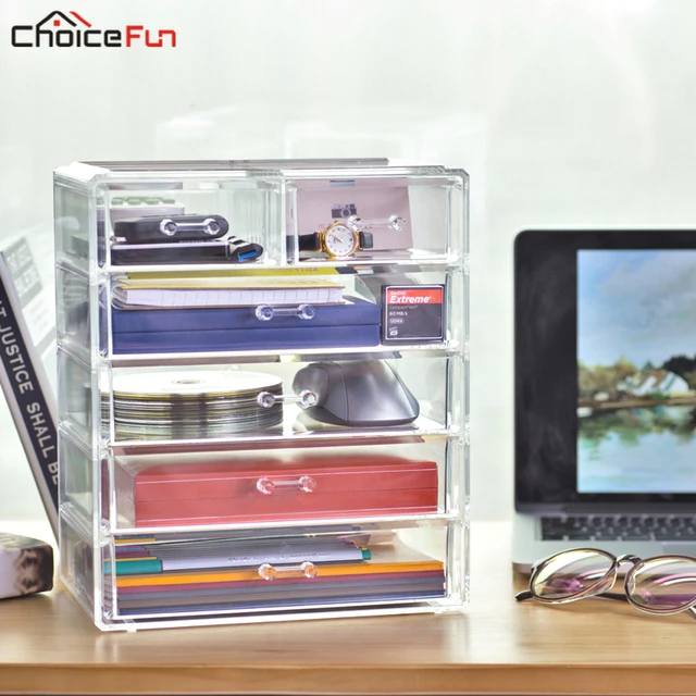 Choicefun Large Multi Glossy Clear Acrylic Home Supplies Organizer Choicefun Large Multi Glossy Clear