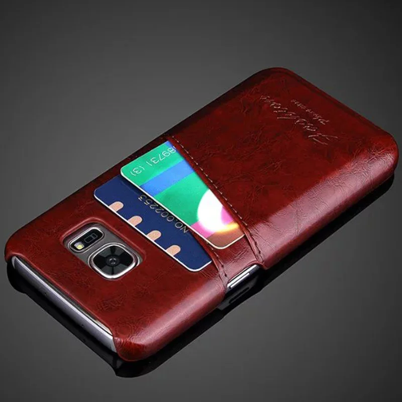 S7 Edge / S7 Vintage PU Leather Coque Case For Samsung Galaxy S7 G9300 / S7 Edge G9350 Luxury Back Cover With Card Slots