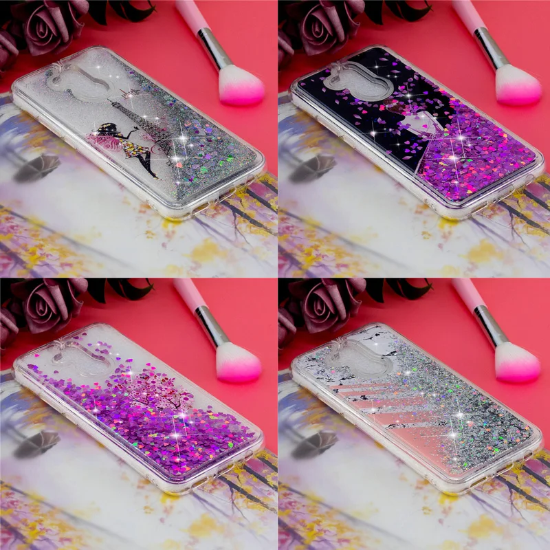 

Liquid case sFor Huawei Mate 20 Lite case cover For Huawei Mate 20 Pro Mate10 Lite Glitter Dynamic Silicone Soft TPU Phone case
