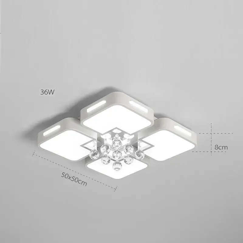 Version P Plafonnier освещение потолка промышленный Декор лампада кристалл Led Luminaria De Teto Lampara Techo гостиная свет потолочный светильник - Цвет корпуса: Version P