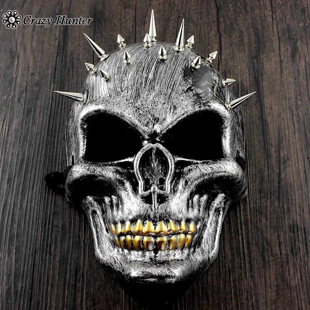 

Full Skull Face Steampunk with Spikes Halloween Costume Masquerade Mask Unisex
