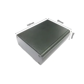 

2PCS Aluminum project box enclosure electrical PCB box 80X35X100mm DIY electronics enclosure NEW wholesale