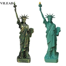 VILEAD 12'' Statue of Liberty Nature Sand Stone America Liberty Figurines Miniatures Statuettes Vintage Home Decor Souvenirs liberty home диван chineo