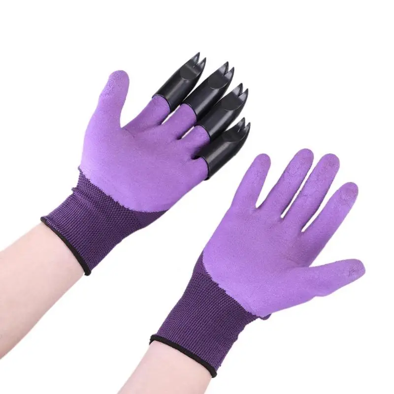 1 пара садовых перчаток 4 левая рука вилка-коготь пальцы ABS пластиковые перчатки