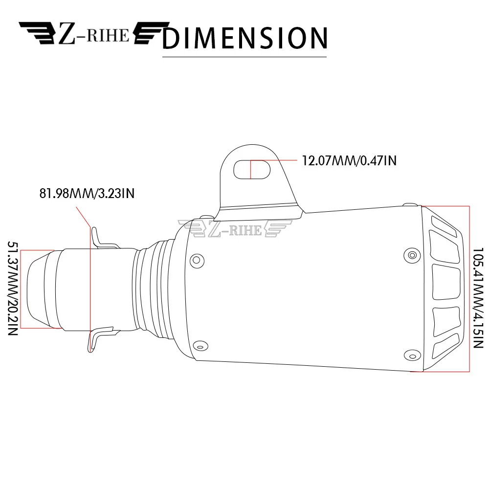 Universal 36-51mm para BMW R1200GS R1200S R1200ST R1200RT S1000RR R1150RT K1200 K1300 S R motocicleta tubo de escape silenciador Escape