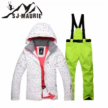 7 цветов, женские водонепроницаемые теплые лыжные куртки+ штаны для сноуборда, женский костюм для катания на лыжах и сноуборде, зимний лыжный костюм