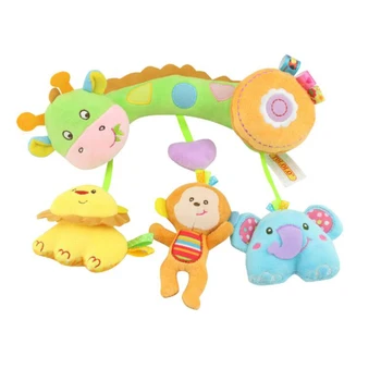 

Baby car hanging animal bed bell soothing plush toys baby ringing baby bed hanging puzzle toys