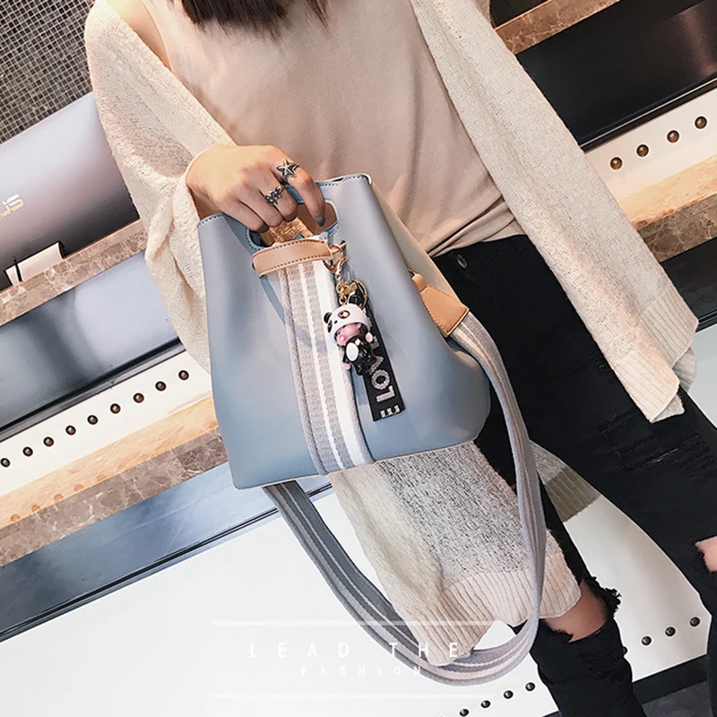 Women Bucket Handbag Female Cartoon Messenger Shoulder Bag Ladies Fashion Crossbody Bags Multiple Matching Styles Tote SS7208 (1)