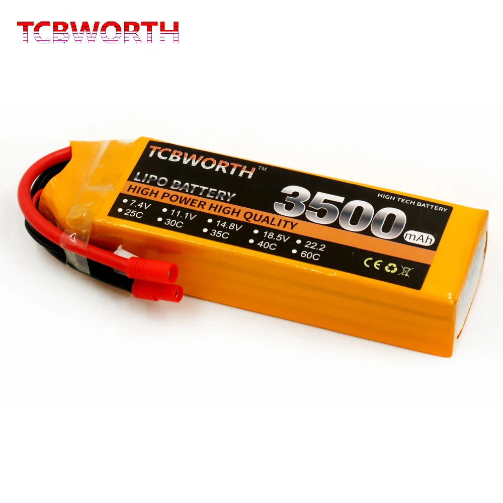 RC LiPo battery 3S 11.1V 3500mAh 60C For RC Airplane Quadrotor
