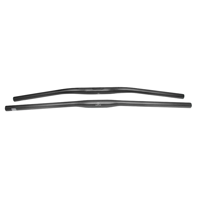 Mountain bike 3K full carbon fibre flat Horizontal carbon bicycle handlebar 31.8*580-720mm CB440 Bicycle Handlebar Grips Bike Handlebar Tape Bicycle Accessories Bicycle Handlebar