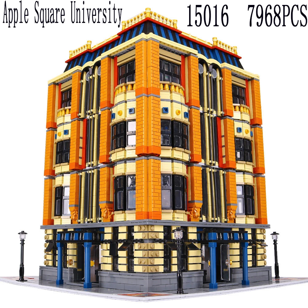 

Legoed Architecture Apple Square University 15016 Lepin Streetview house Modular Building Block Kits Legoingly Toys Christmas