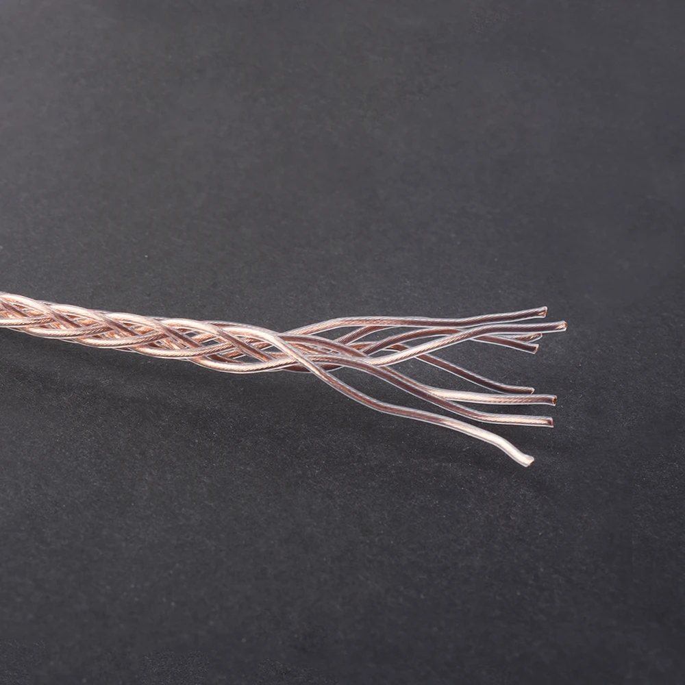 Улучшенный кабель для наушников OKCSC 8 ядер профессиональная аудиогарнитура