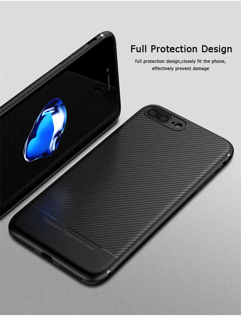 LUPHIE Luxury Case For iPhone X 8 7 Plus Carbon Fiber case for iphone 6 6S Plus 5 5S SE (6)