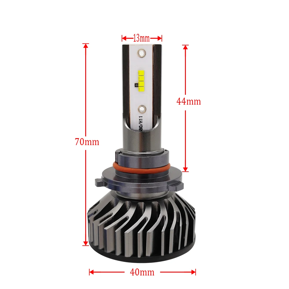 Светодиодные лампы для автомобильных фар H1 H3 H7 H11 9005 HB3 9006 HB4 ZES|Передние LED-фары