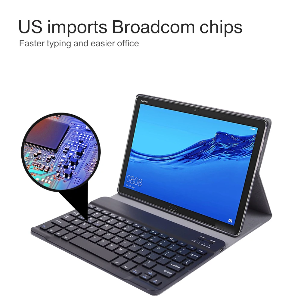  Bluetooth Keyboard Case for Huawei Mediapad M5 Lite 10 10.1 BAH2-W09/L09/W19 Case Keyboard for Huaw