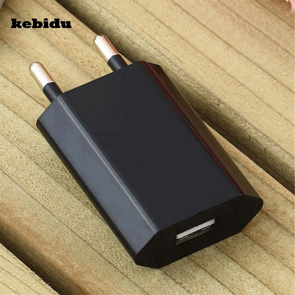 

kebidu High Quality European Plug USB AC Travel Wall Charging Charger Power Adapter For iPhone For Samsung smart phone