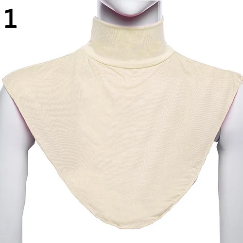 

Women's Islamic Muslim Soft Elastic Solid Color Modal Loop Scarf Fake Collar