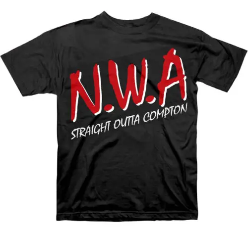 NWA. Футболка Straight Out Compton футболка для мужчин из фильма хип-хоп рэп NWA Ice Cube Dr Dre Eazy E DJ Yella MC Ren Black S-3XL