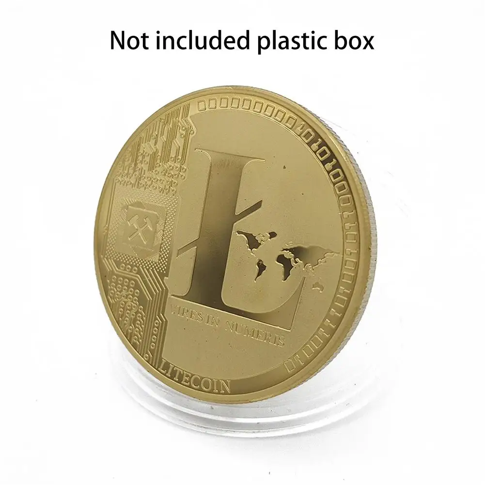 Коллекция монет Litecoin памятные монеты - Цвет: Gold