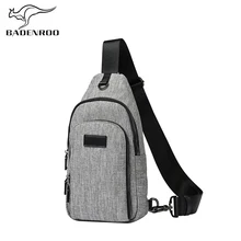 Badenroo бренд серая мужская сумка мужские нагрудные сумки на плечо модные повседневные холщовые мужские сумки через плечо сумки поясная сумка