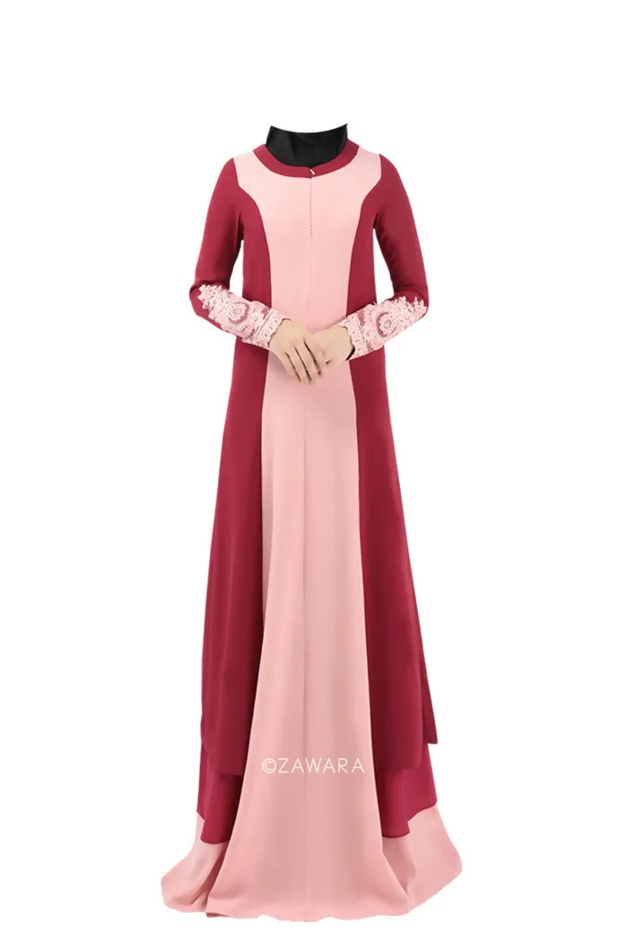 Модные Broadcloth Новое поступление Специальное предложение аппликации джильбаб для взрослых и абаи Малайзии мусульманских женское платье