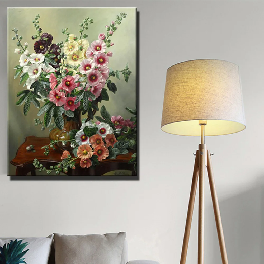 Buy Flowers Paintings Print On Canvas Classical Style