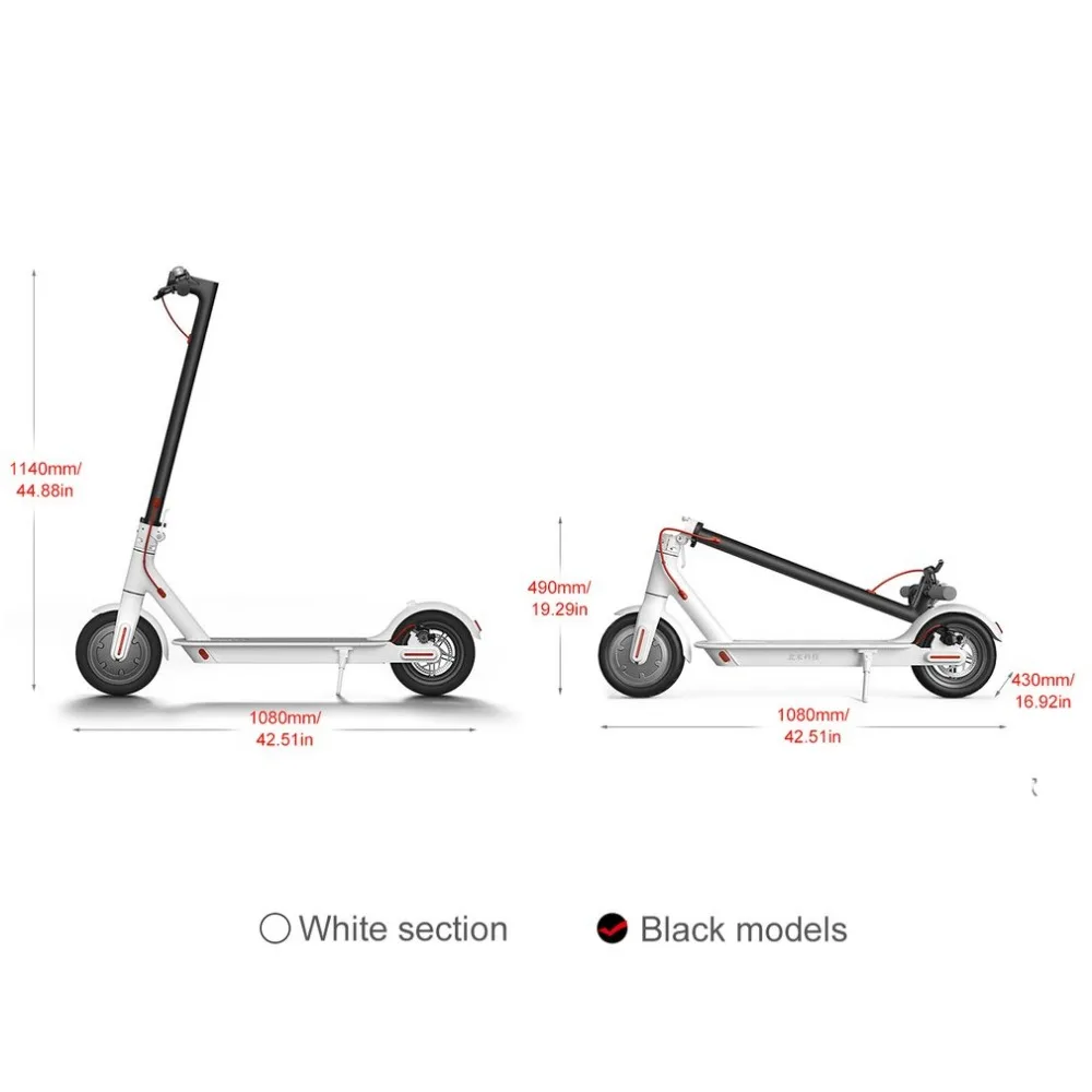 Cheap 2018 Xiaomi Electronic Scooter 2 Wheels Foldable Smart Scooter Skate Board Hoverboard Adult 30km Battery Bike Kick Scooters 10