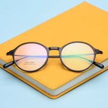 High-end TR90 glasses retro round frame glasses Ultra light myopia frame frame men and women’s glasses Prescription glasses 2669