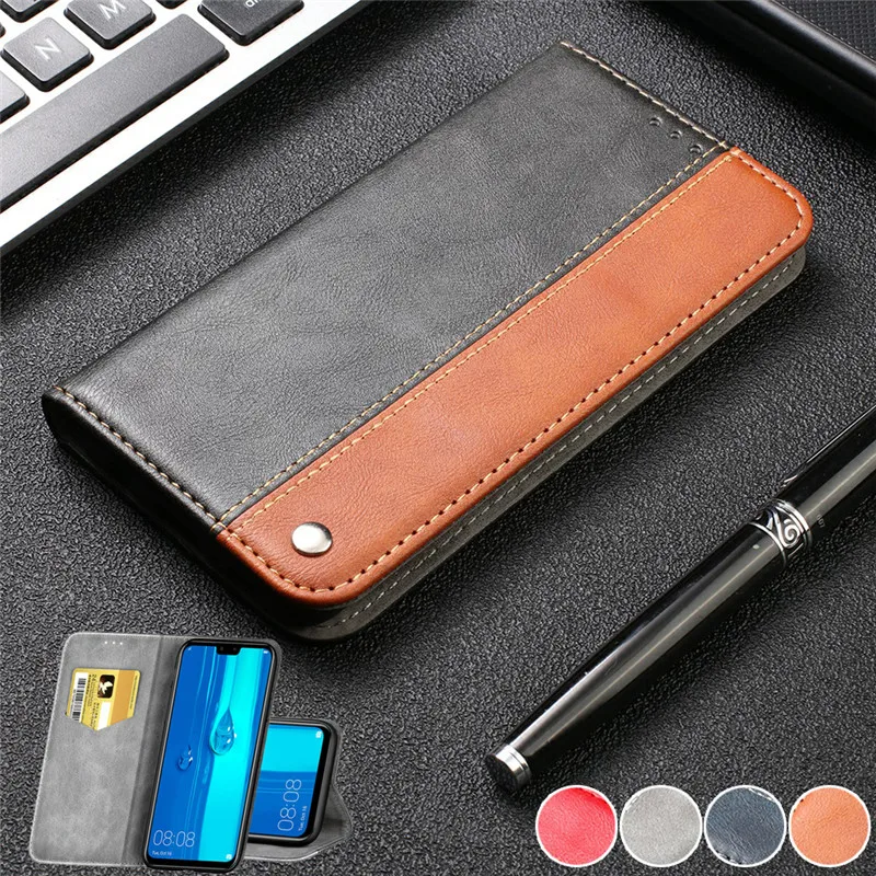 

Luxury Leather Wallet Case for Huawei Y9 Y6 2019 Y6 Y5 2018 Card Stand Flip Cases Phone Cover for Huawei P30 Lite P30 Pro Coque