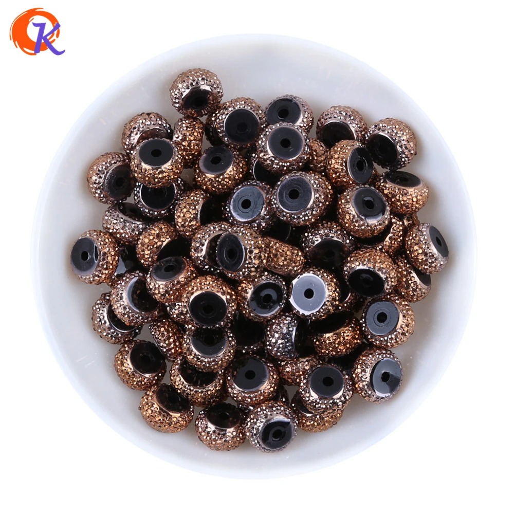 

Cordial Design 200Pcs/Lot Rose Gold Color Resin Rhinestone Tabular Carriage Wheel Beads For Handmade DIY Jewelry CDWB-517957