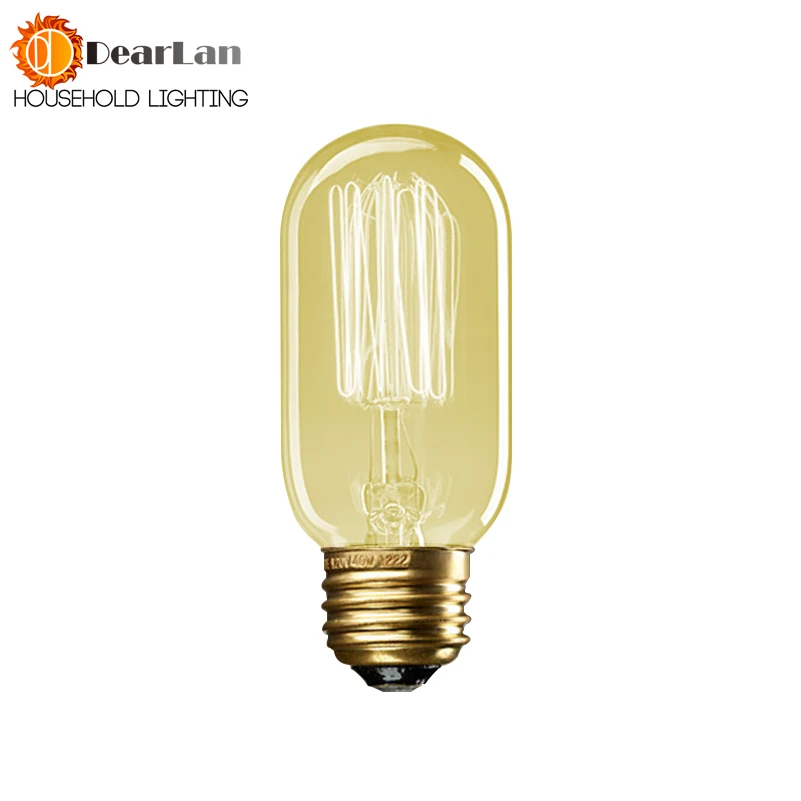 Цена оптовой продажи, мода накаливания Edison ЛАМПЫ светильники, 220 В/40 Вт/E27 45*110 (мм), Винтаж под старину Edison ЛАМПЫ