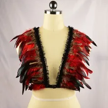 Клетка для тела, модное перо, дикий рок, жгут для тела, клетка для связывания, скульптура, пояс на талии, свадебное платье, готический Топ, корсет для связывания тела