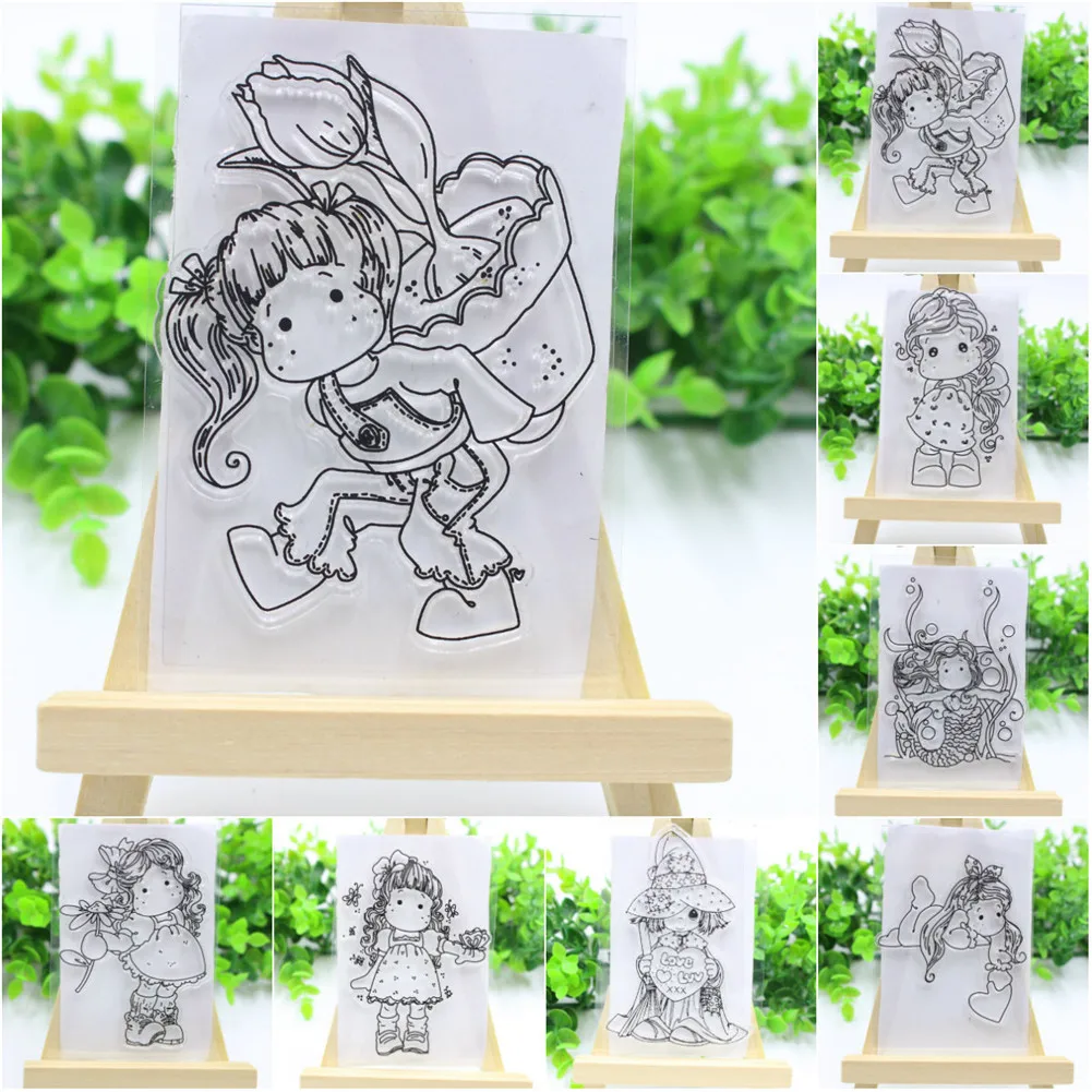 

Scrapbook Transparent Silicone Rubber Stamp Lot Handmade DIY Album Decoration Seal Embossing Die Embossed Carbon Steel Mold