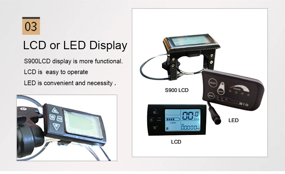 Perfect 700C 36V10A 350W/500W Electric bike Frag Battery LED LCD Display Electric Bike Conversion Kit Use For Bike Bicycle Refit 6