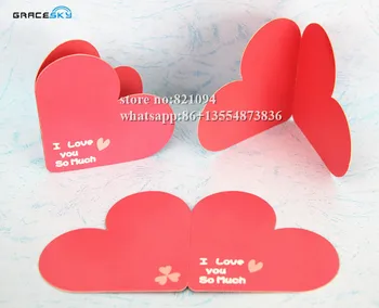 

60Pcs laser cut simple Love heart shaped table Cards Wedding Party Invitation wish name Cards for party home Decoration
