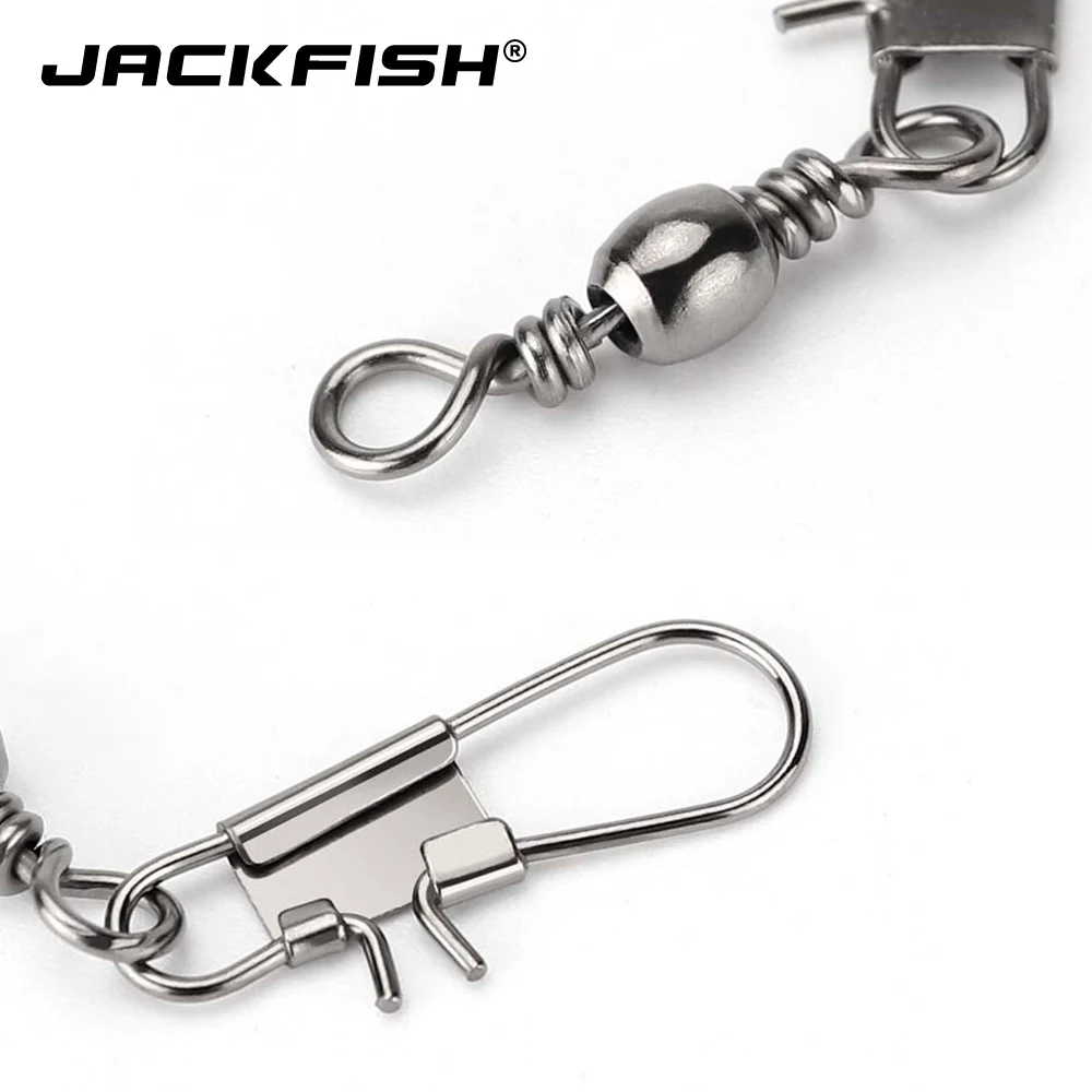 JACKFISH يدور الصيد موصل دبوس تحمل قطب الصلبة خواتم قطب 50 قطعة/الوحدة الصيد معالجة الكارب الصيد أداة pesca