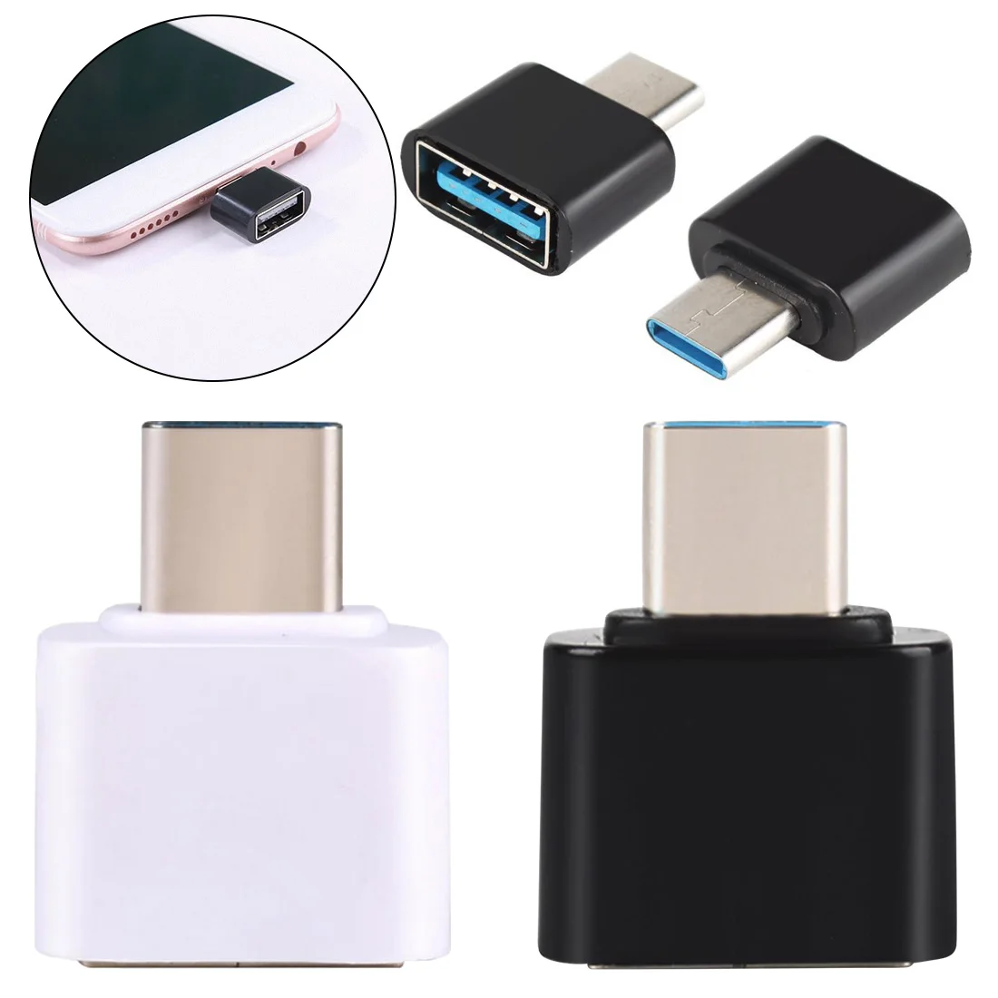 Новый переходник Type C на USB OTG для Macbook Универсальный type c телефонов Android Huawei Xiaomi