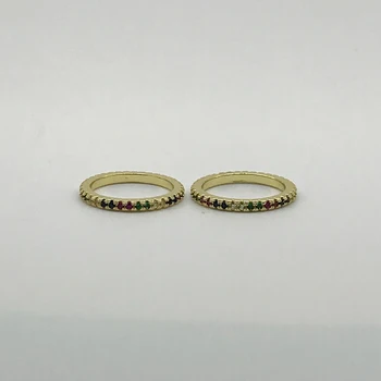 

Most Popular Multicolor Ring Rainbow Zirconia Rings For Women
