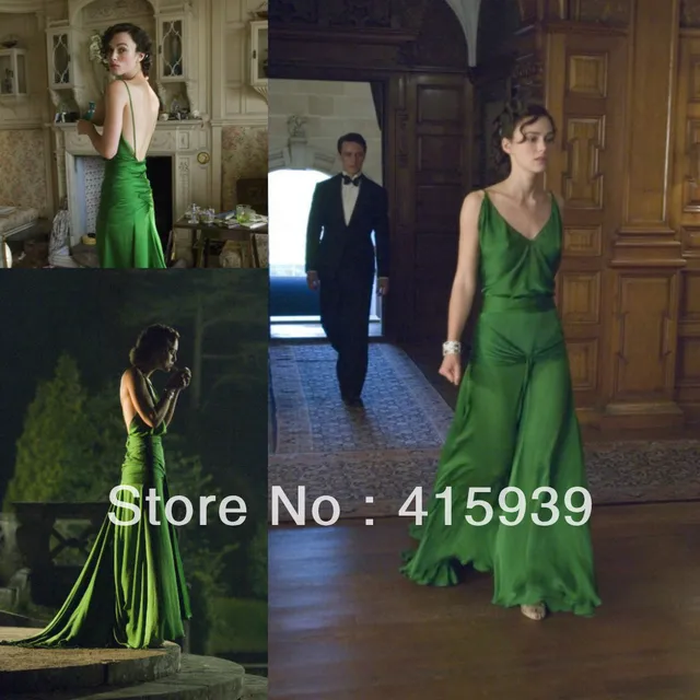 Keira Knightley from the movie atonement long green