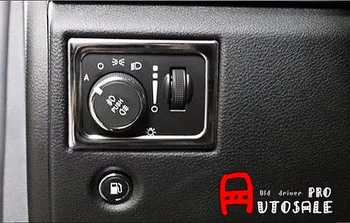 

Stainless Interior Headlight Switch Frame Cover trim for Jeep Grand Cherokee 2011 2012 2013 2014 2015 car accessories