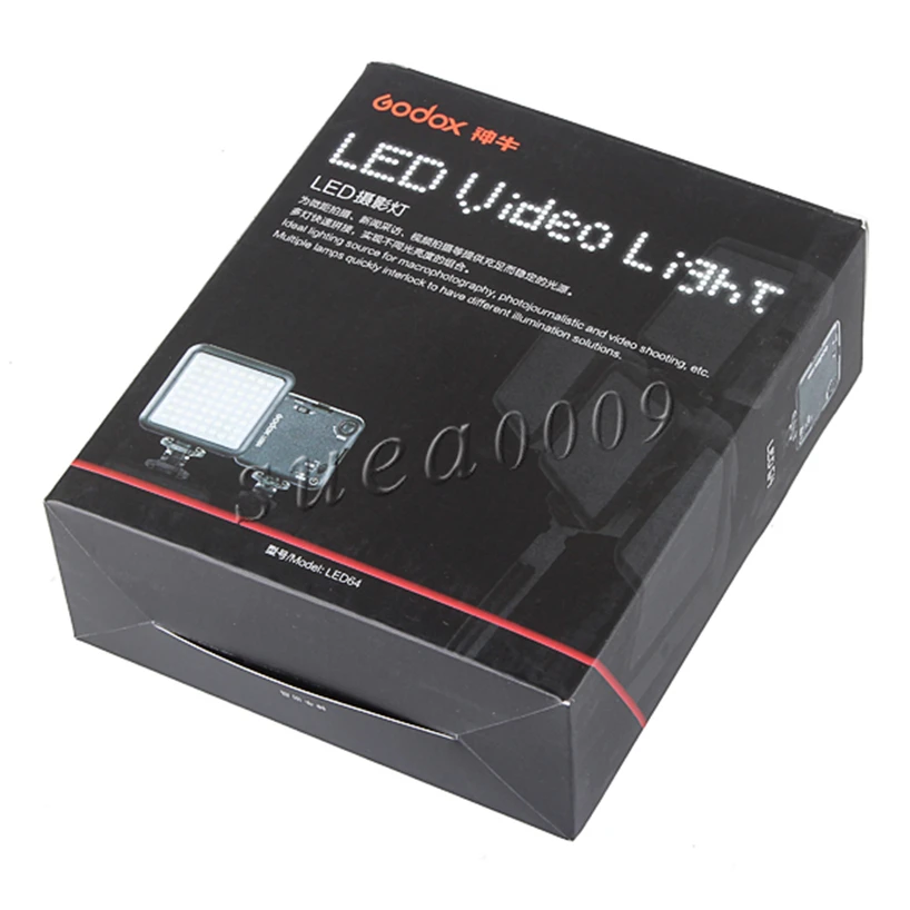 Luz da Lâmpada de Vídeo para Câmera Godox Digital Dsrl Filmadora dv 64 Led Luz Led-64 - Image 5
