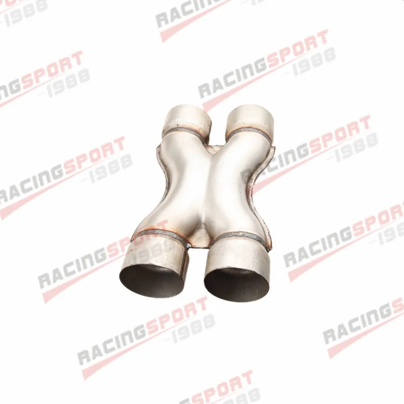 

UNIVERSAL ALUMINIZED STEEL EXHAUST CROSSOVER X PIPE 3" INLET 3" OUTLET