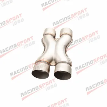 

UNIVERSAL ALUMINIZED STEEL EXHAUST CROSSOVER X PIPE 3" INLET 3" OUTLET
