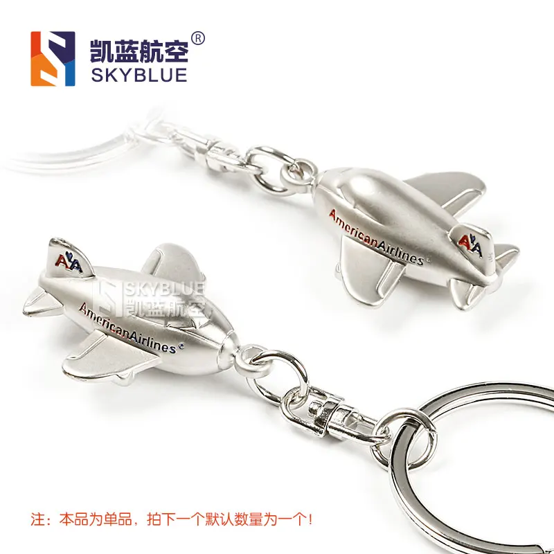 

Creative Cute Luggage Tag American USA Airline Silver Metal Plane Travel Bag Tag for Pilot Airman