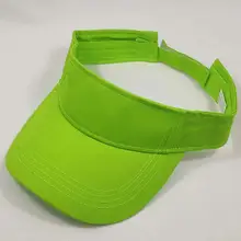 Для мужчин женщин пустой однотонные летние Кепка с козырьком от солнца зеленый лайм фуксия х/б козырек шапки спортивные повседневное Гольф Бег кемпинг