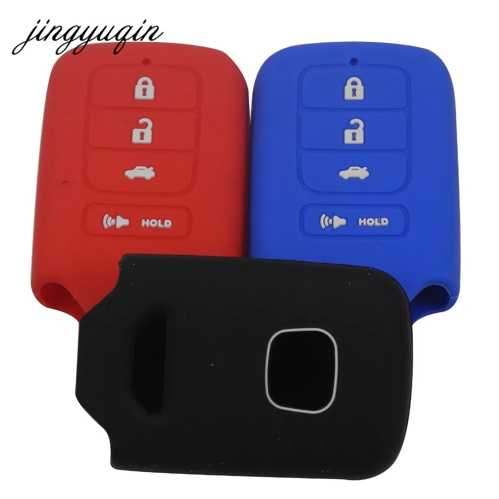 Силиконовый чехол jingyuqin для Honda Civic Pilot CRV HRV EX EXL Remote keyless|fob cover|silicone key fob coversilicone |