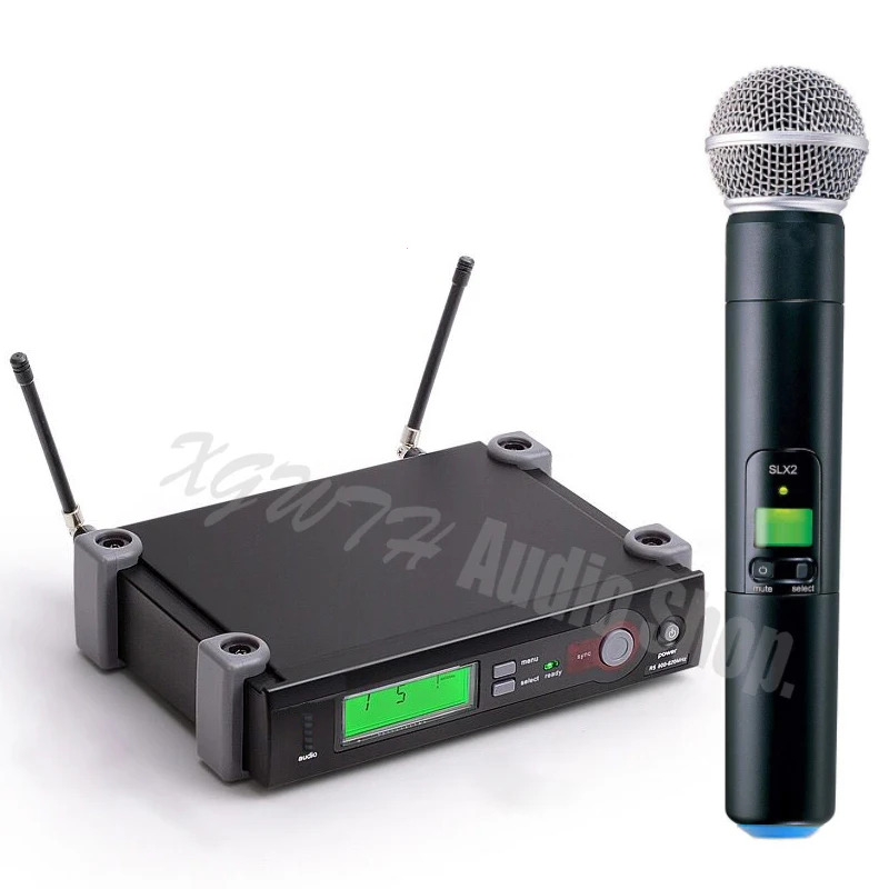 SLX24 BETA58A SM58 SM 58 UHF беспроводной микрофон Система одна запись студия динамические ручные микрофоны караоке домашний микрофон микрофоны