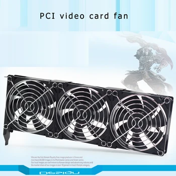

9cm Universal GPU Double/ Three Fan Partner Ultra Quiet PCI Video Card Dual Cooler Computer Chassis PCI-e Graphics Card Cooling