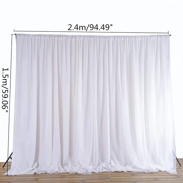 Buy White Sheer Silk Cloth Drapes Panels Hanging