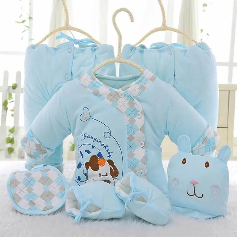 6pcs/set Newborn Baby Clothing Set for 0 6M Winter Autumn kids Clothes